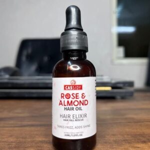 CASSIDY Rose and Almond Hair Oil, Hair Elixir, (30 ML)